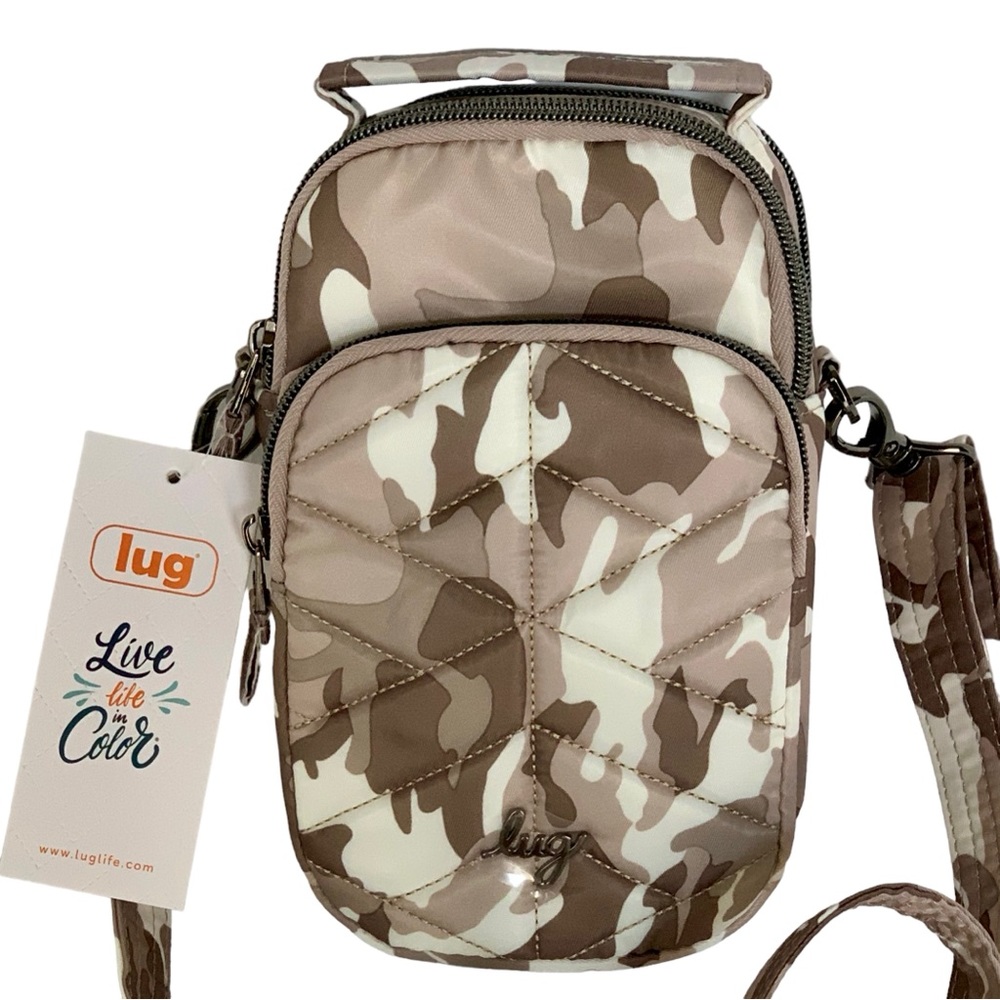 NWT LUG Skeeter Mini 2 Convertible Crossbody / Hip Pouch - Camo Taupe